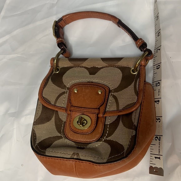 Coach Vintage Authentic Leather and Canvas Bag - Picture 6 of 10